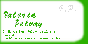 valeria pelvay business card